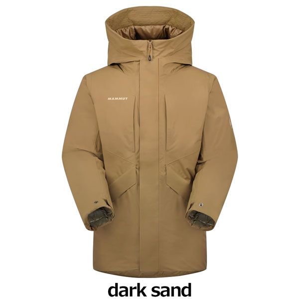 マムート MAMMUT FLOEBERG HS THERMO HOODED COAT AF dark sand フローバーグハードシェルサーモフードコート  ダウンジャケット メンズ - メルカリ