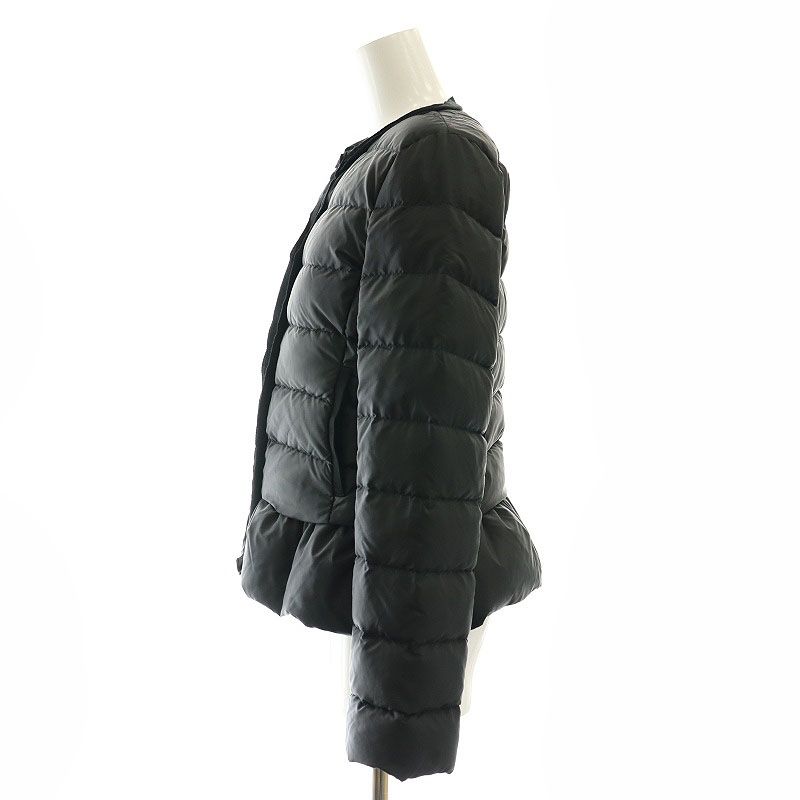 ランバンオンブルー LANVIN en Bleu ペプラムショートダウンジャケット