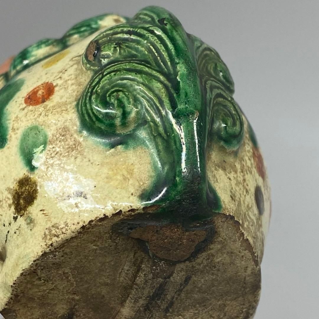 江戸中期 源内焼 獅子置物 香炉 タルサ 東金6-0311☆2F - メルカリ