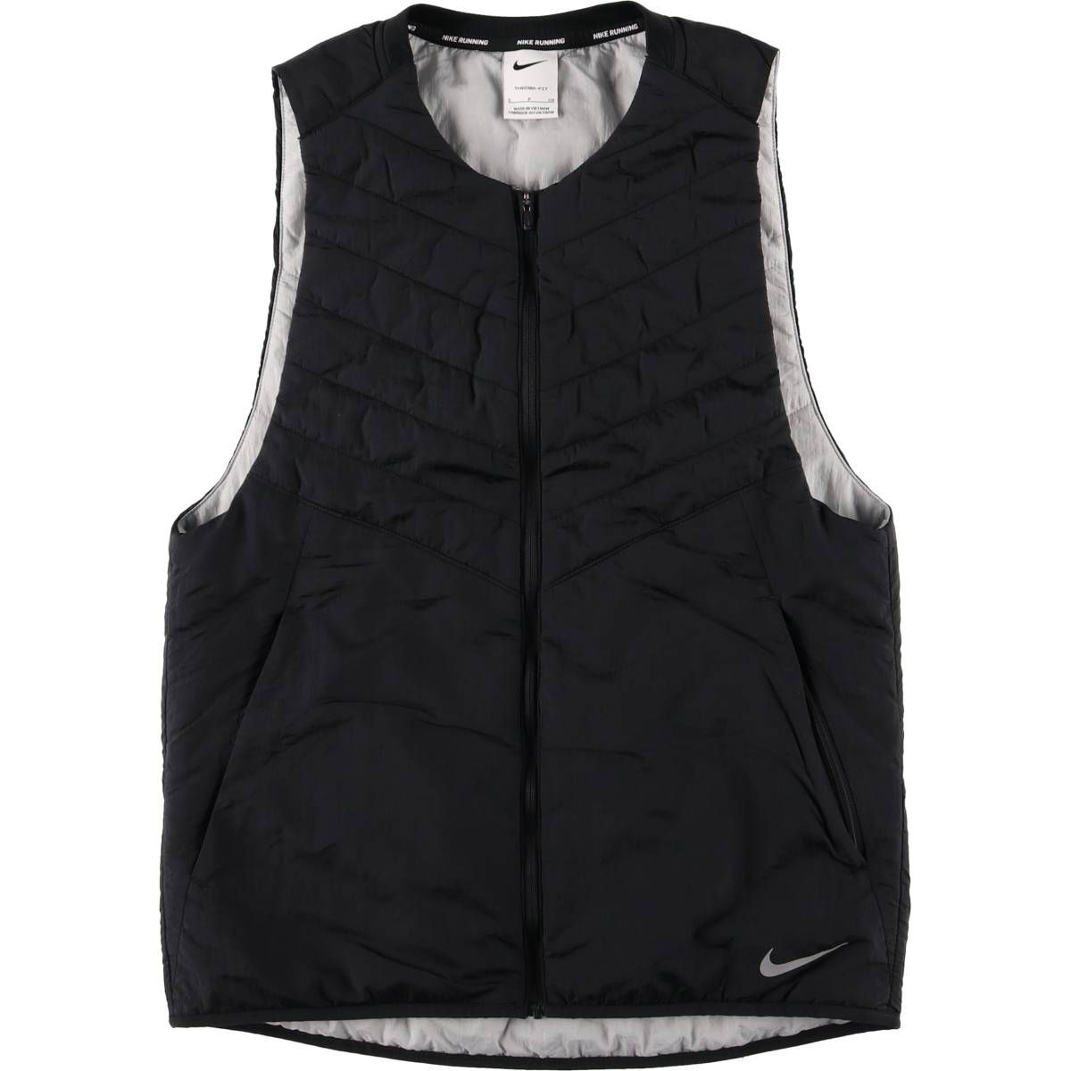 古着 ナイキ NIKE RUNNING THERMA-FIT エアロレイヤー 中綿ベスト メンズS相当|eaa583560