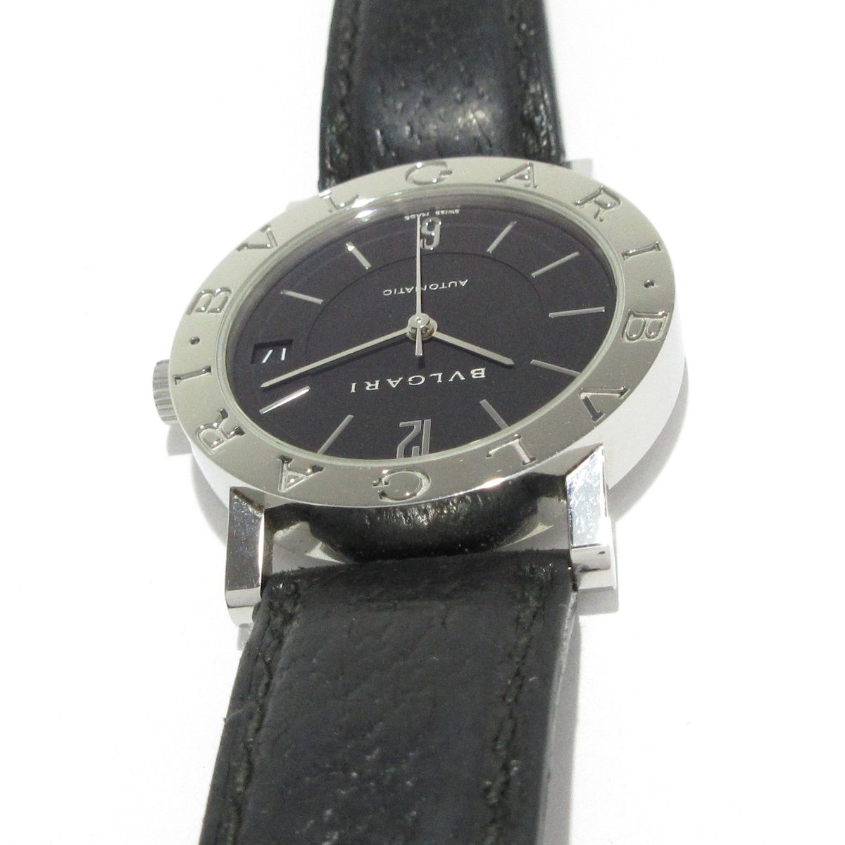 OH済 ブルガリブルガリ BB33SL クォーツ 黒文字盤 デイト レディース