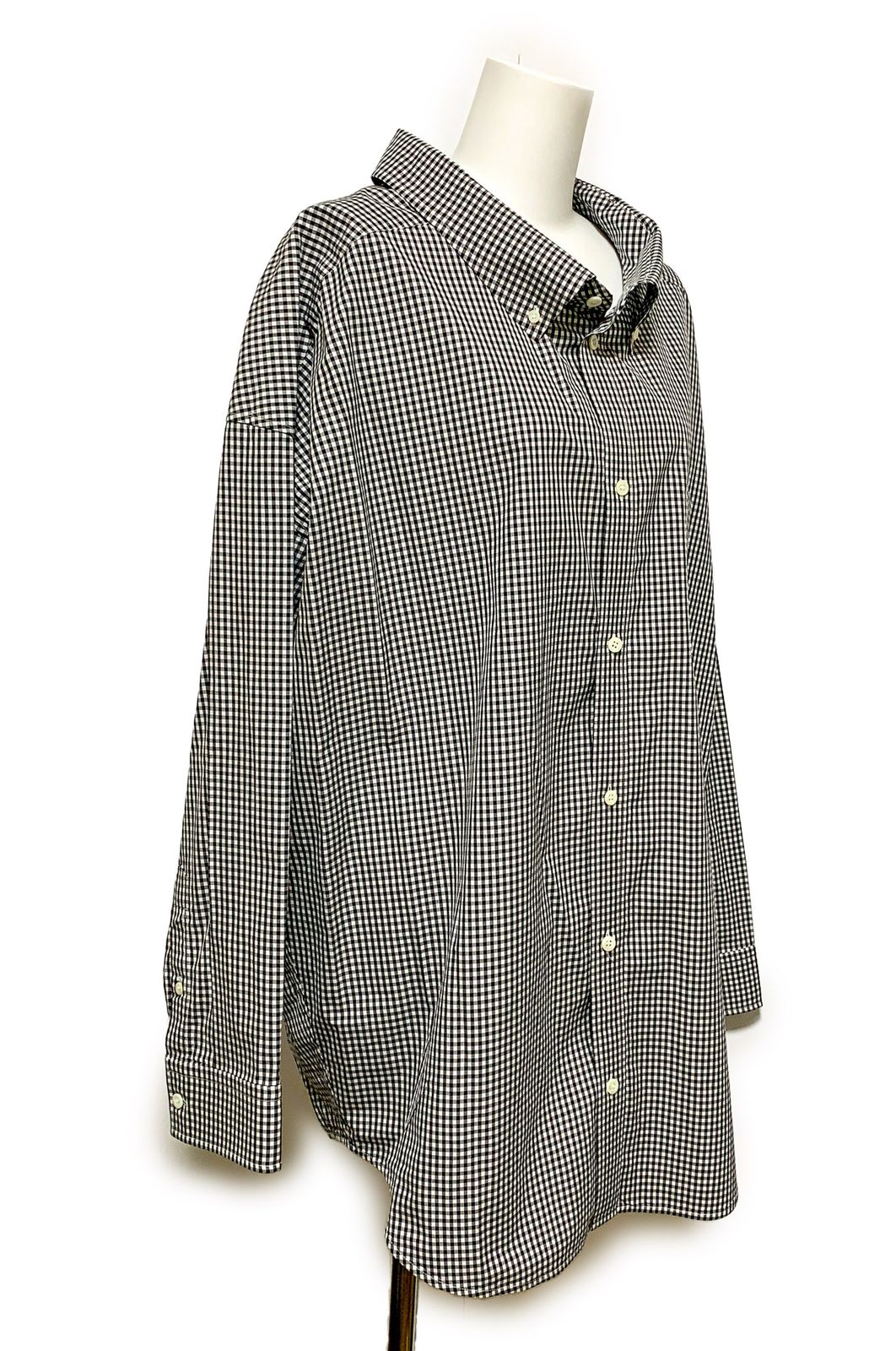 BALENCIAGA バレンシアガ バックロゴ ギンガムチェック 長袖シャツ