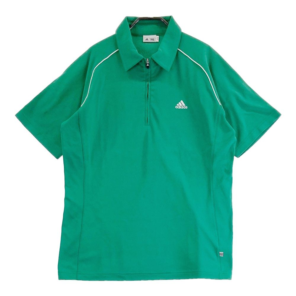 サイズ：O ADIDAS GOLF アディダスゴルフ JO661 ハーフジップ 半袖
