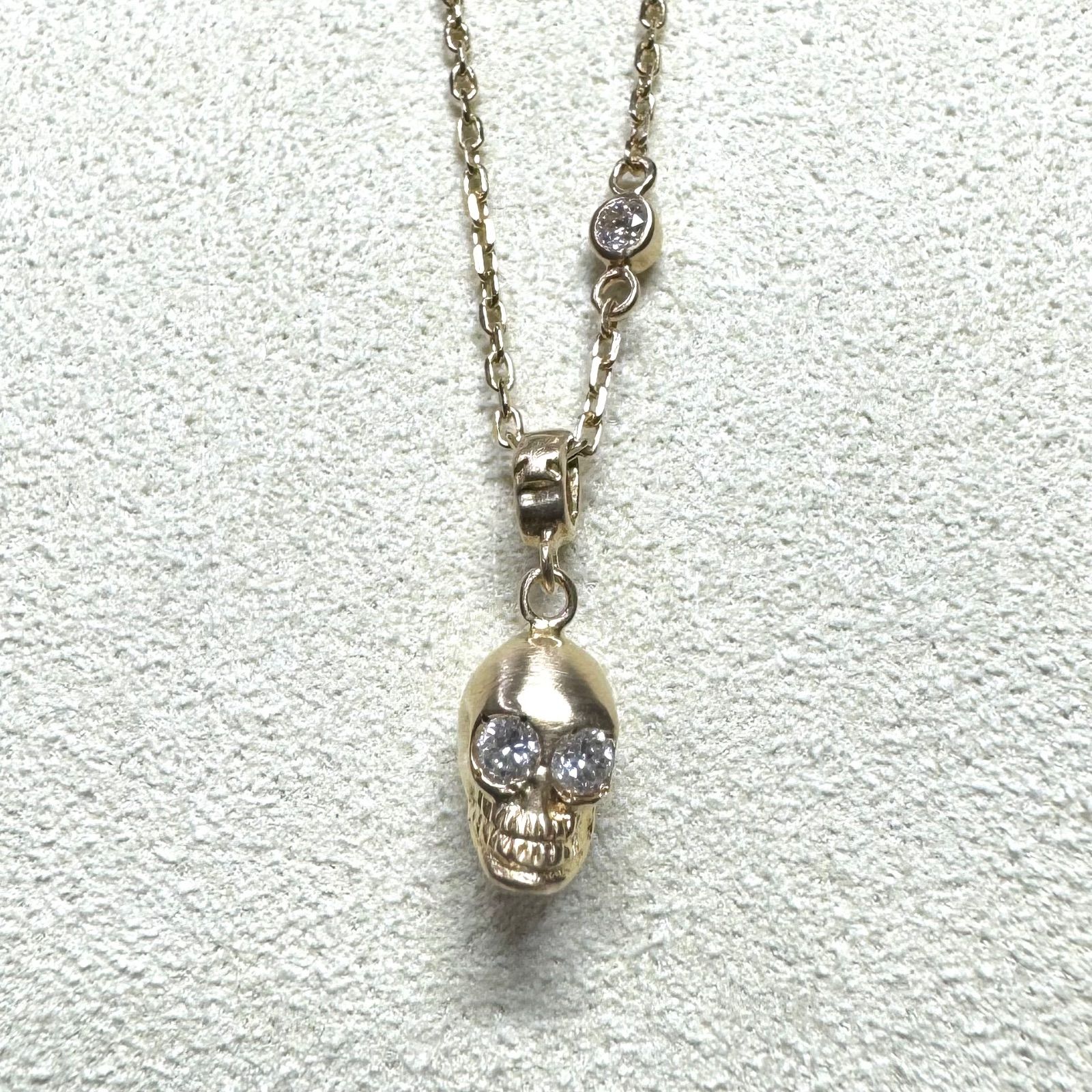 loree Rodkin PETITE SKULL NECKLACE pt950&k18YG 2本セットローリー