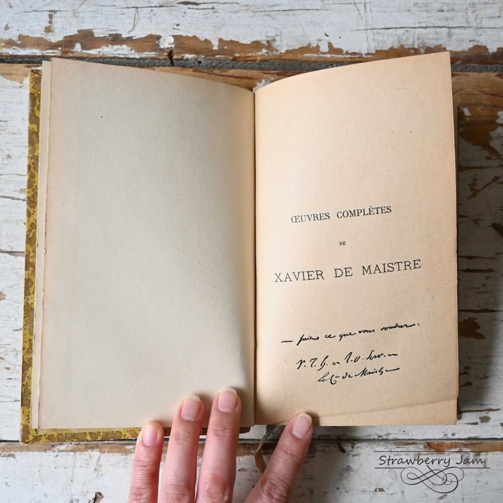 L3602-28 フランスアンティーク 1829年 洋書 古書 レザーブック