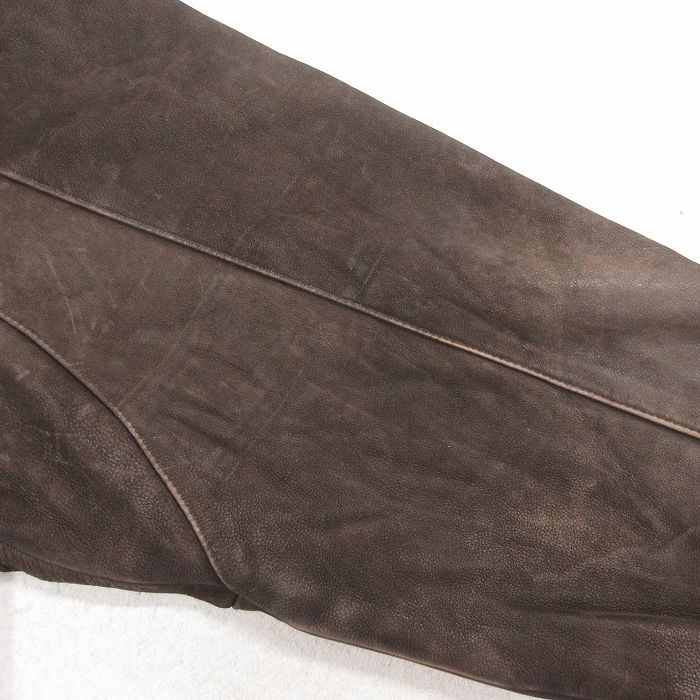 XL/古着 ウィルソン 長袖 レザー ジャケット メンズ 大きいサイズ こげ  