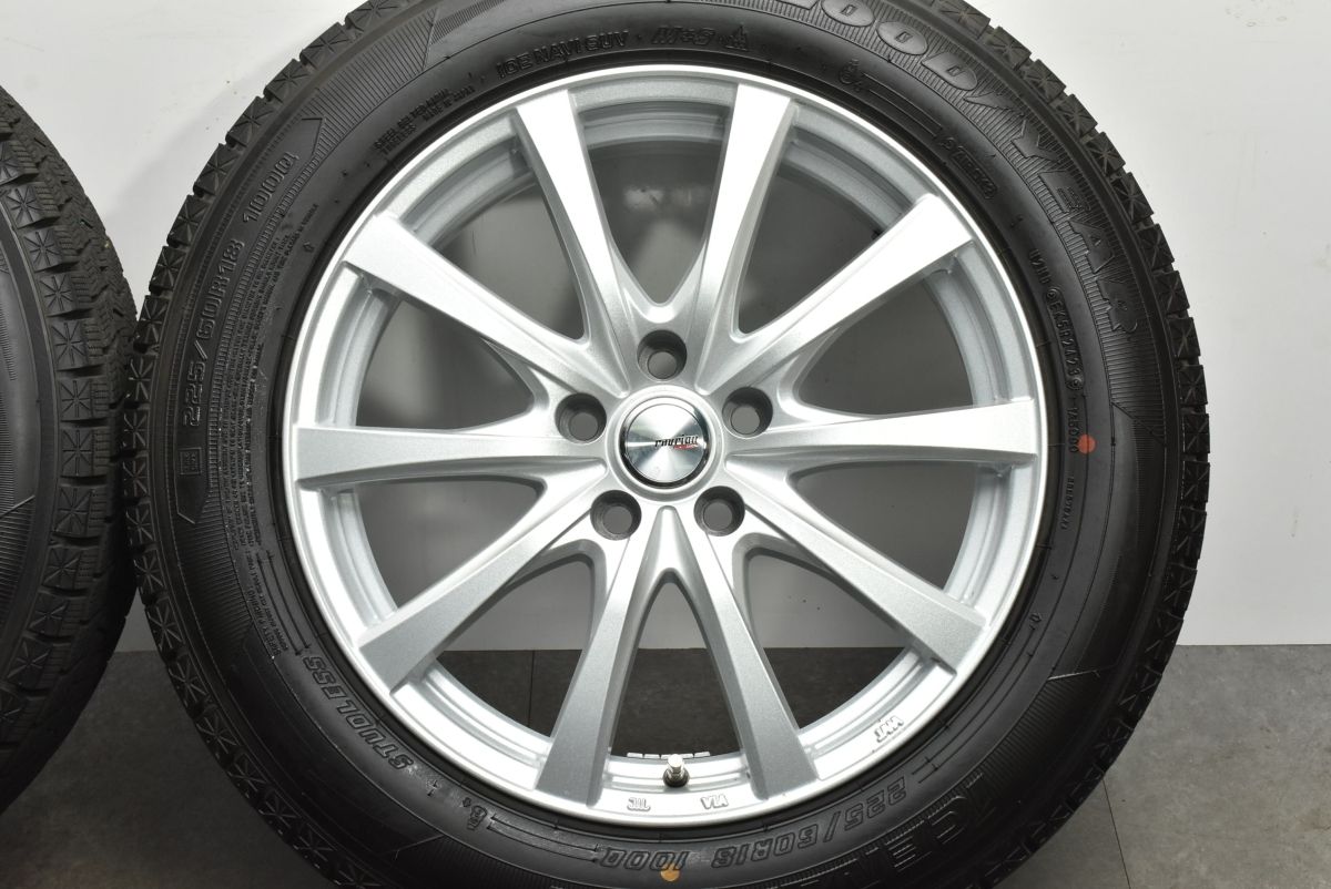 2023年製 バリ溝 美品】レクサス・トヨタ車専用 WEDS 18in 7.5J+