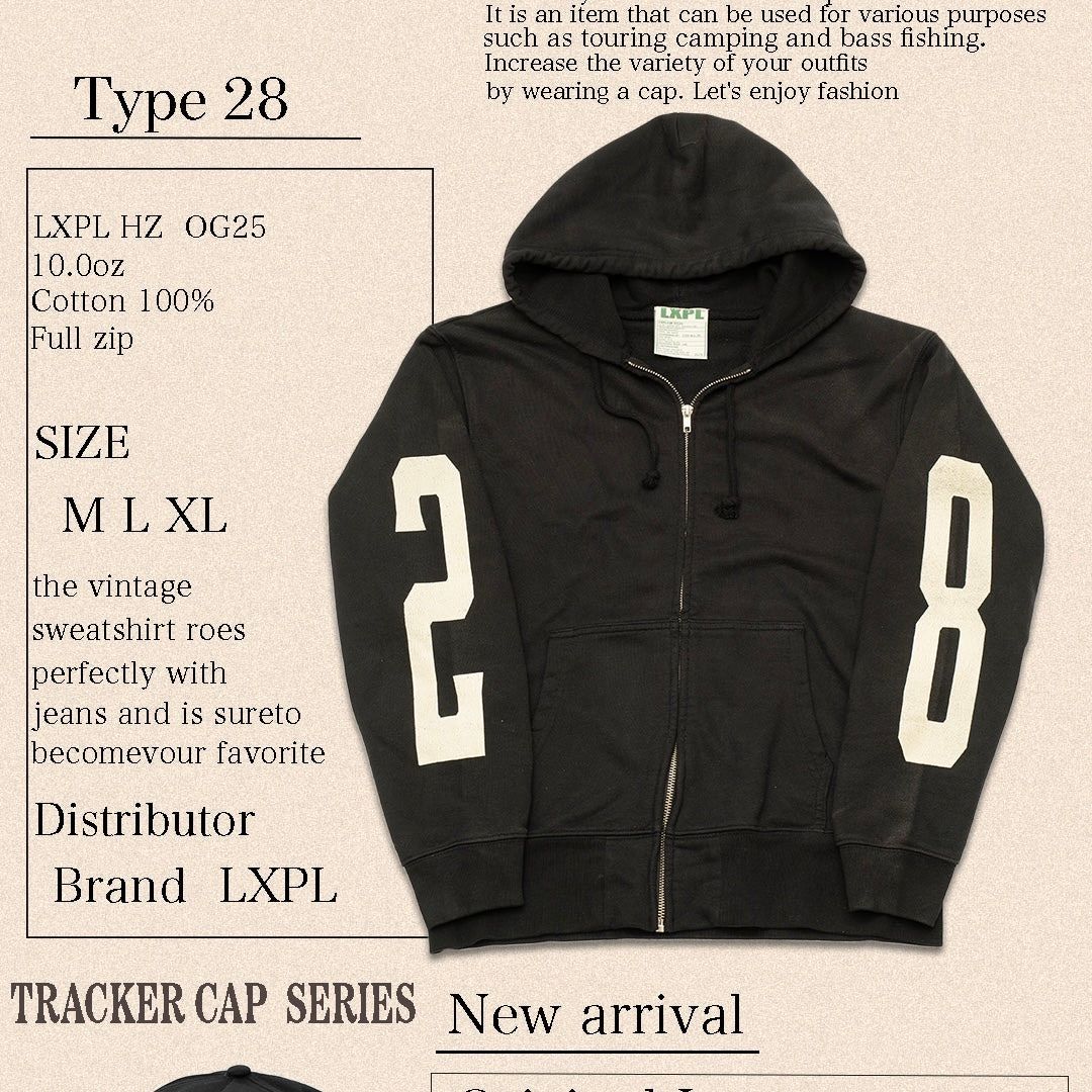 LXPL HOODIE 28 ジップパーカー LXPL HOODIE 28 ジップパーカー