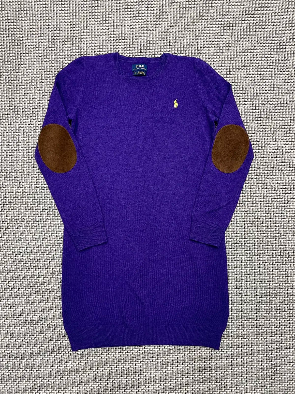 POLO RALPH LAUREN ポロラルフローレン エルボーパッチ ニット ワンピース ♥