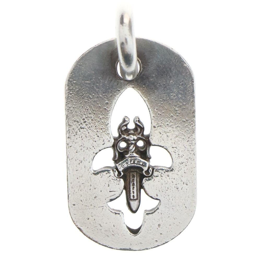 CHROME HEARTS クロムハーツ D TAG SML FLE DAG フ ダガードッグタグ スモールドッグタグ ネックレストップ シルバー