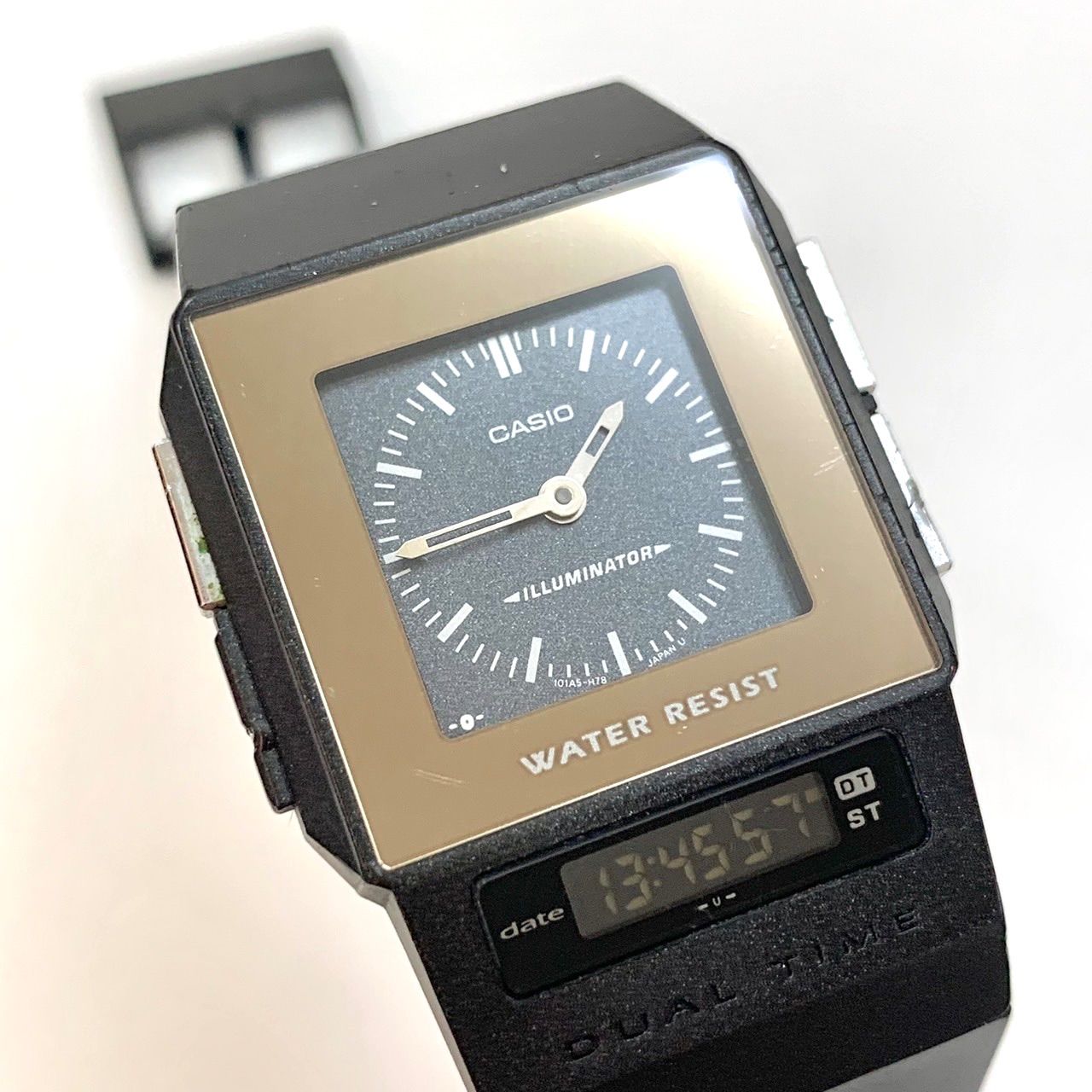 超希少品⭐️90sヴィンテージ】 CASIO FILM WATCH PELA CASIO カシオ FS-01 ペラ DUAL TIME アナデジ/デジアナ  ライト点灯 貴重な稼働品 （AYA） - メルカリ