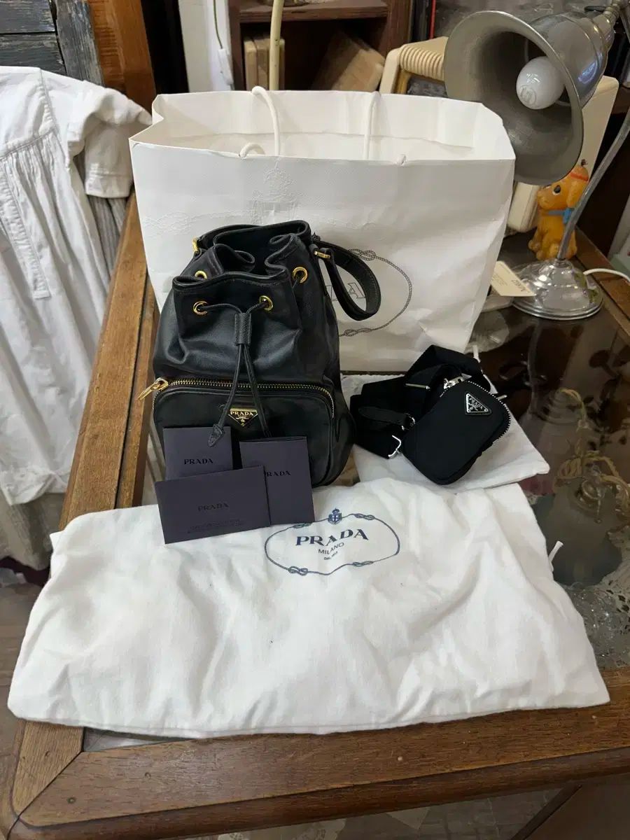 PRADA プラダ デュアル バケットバッグ