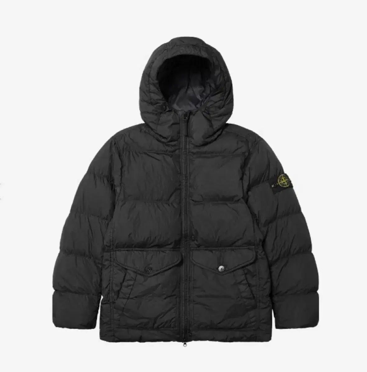 【雷市場（ポンジャン）商品韓国直送】 STONE ISLAND(ストーンアイランド) クリンクルレップス 24F ／ W フード ダウン ジャケット XL