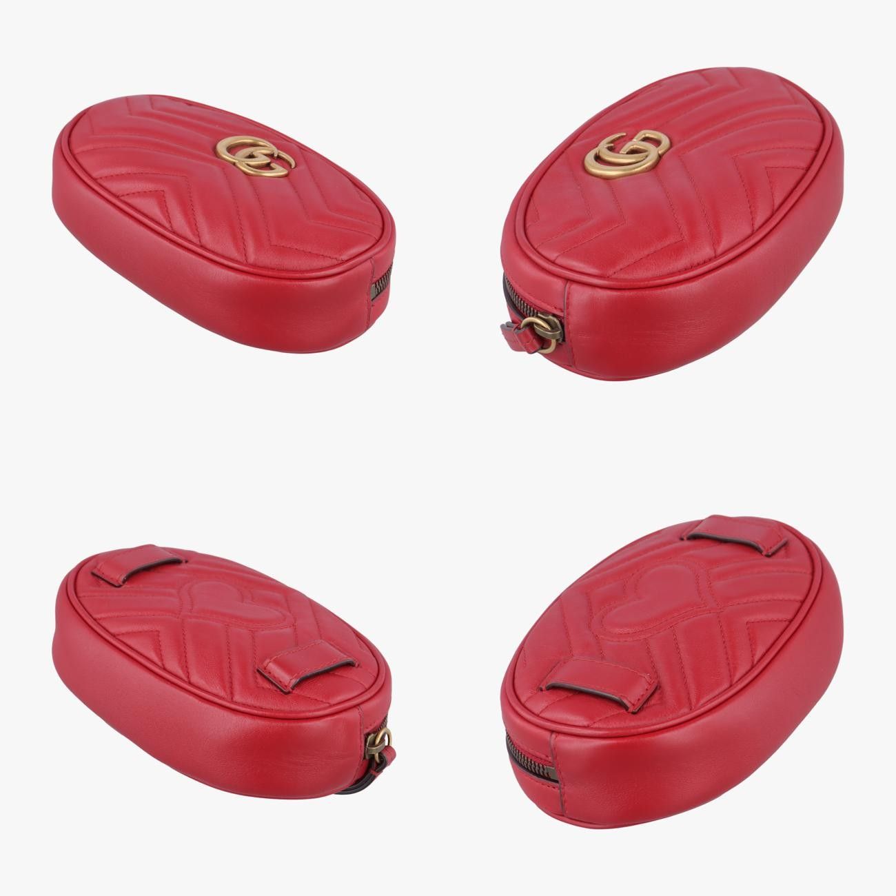 グッチGucciGGマーモントレッドレザー476434C025540549