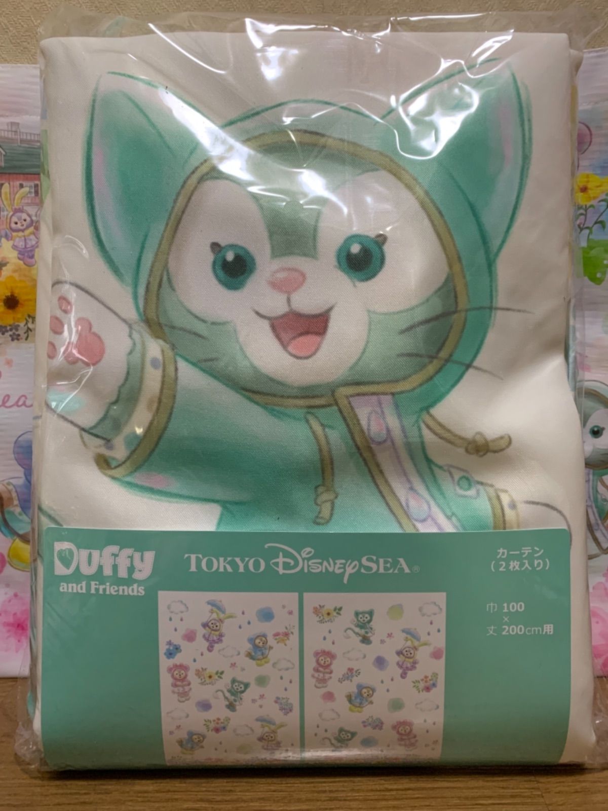 カーテン ダッフィー＆フレンズ ディズニーシー ビューティーフルレイニーデイズ ☆ビューティフルレイニーデイズ☆カーテン TDS ディズニーシー ストア