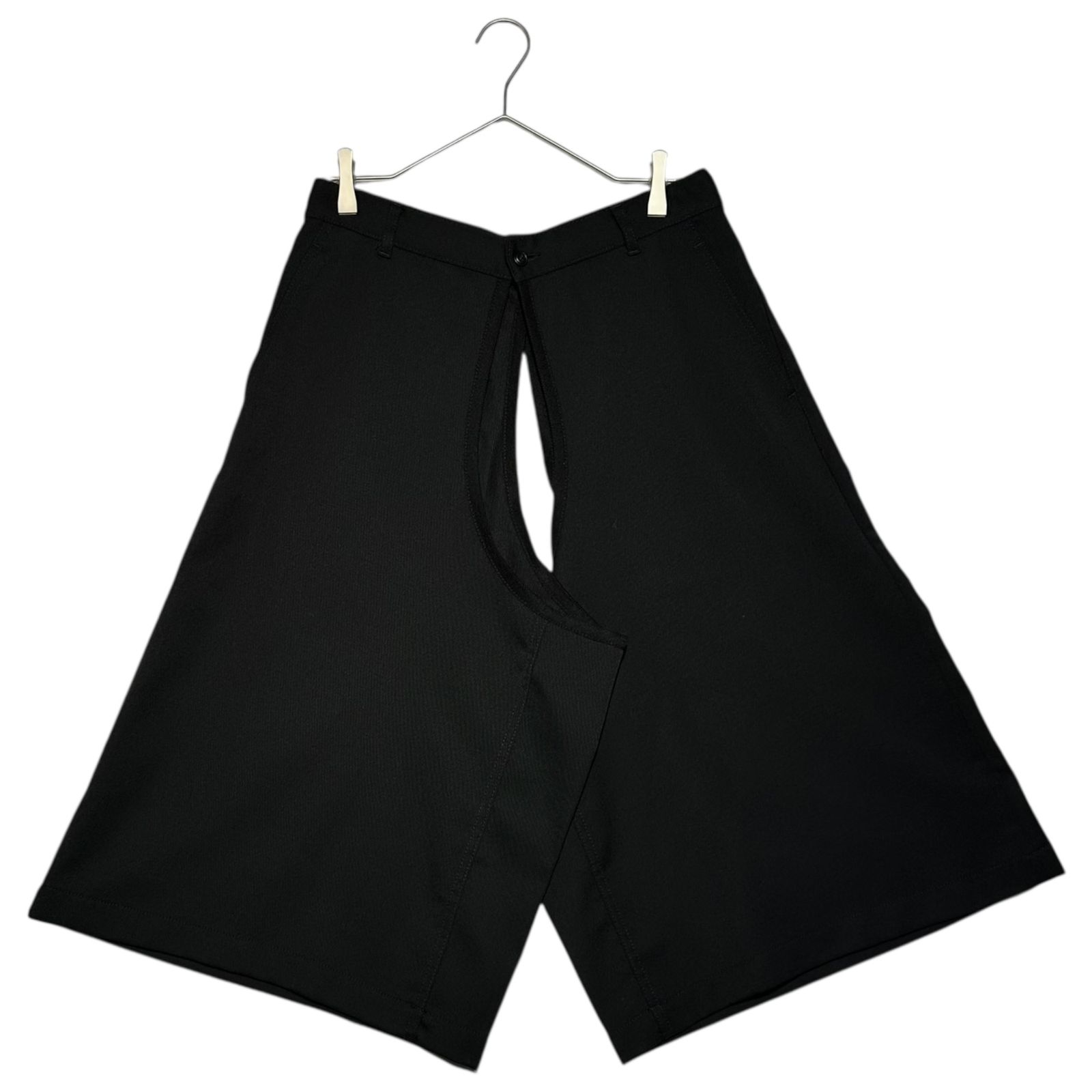 COMME des GARCONS HOMME PLUS コムデギャルソンオムプリュス 10AW Protection Wide Hakama Covered Half Pants ワイド 袴 ハーフパンツ PF-A021 XS AD2010