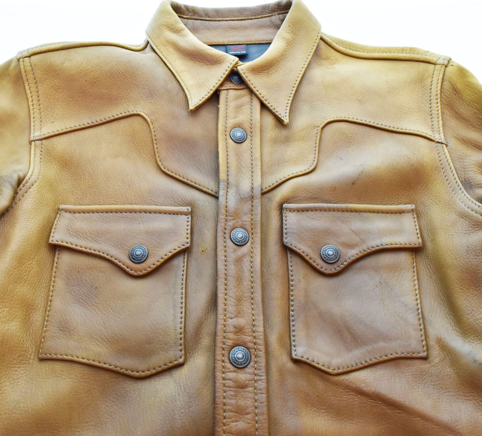 ザフラットヘッド THE FLAT HEAD DEERSKIN SHIRT ディアスキン シャツ 