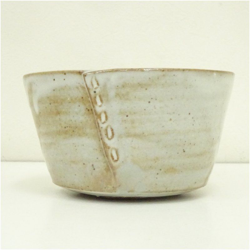 【 茶こぼし / 建水 】真鍮 茶道具 茶道 骨董品 陶芸品 奥川克臣造 綴目形建水 （共箱） 茶道具 茶道 おしゃれ 道具