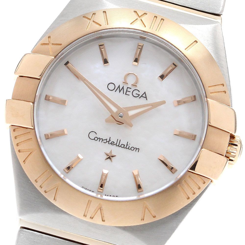 オメガ OMEGA 123.20.24.60.05.001 コンステレーション ホワイトシェル文字盤 クォーツ レディース_911487