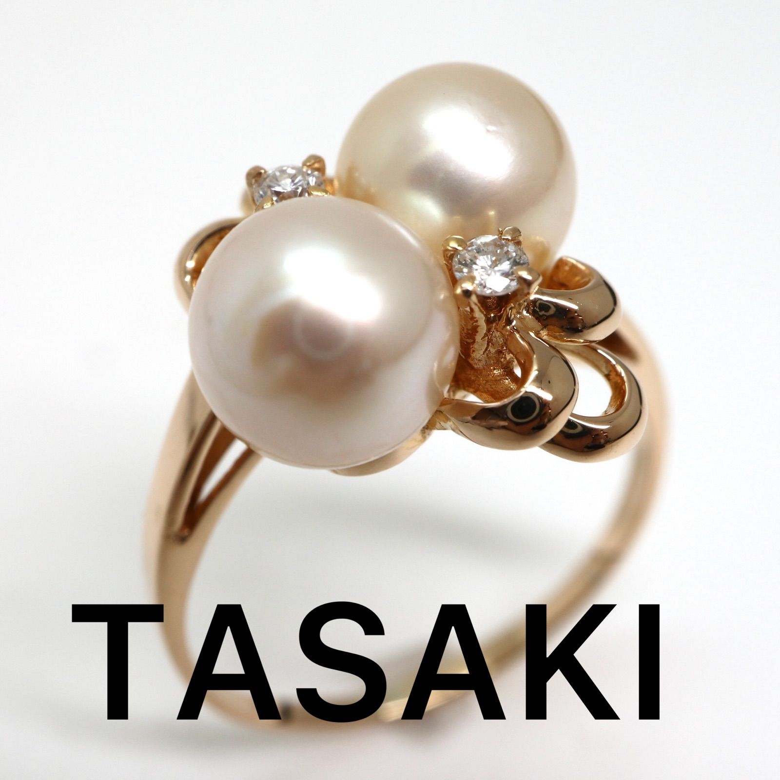 ＴＡＳＡＫＩ ダイヤモンド付きアコヤ本真珠 リング 7.5mm | unimac.az