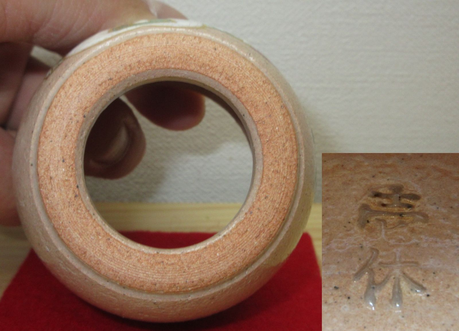 送料込【逢絢亭・新品】茶道具 蓋置 京焼 乾山 内裏雛の図 壱休窯 共箱入り 逢絢亭・新品】茶道具 蓋置 京焼 乾山 内裏雛の図 壱休窯 共