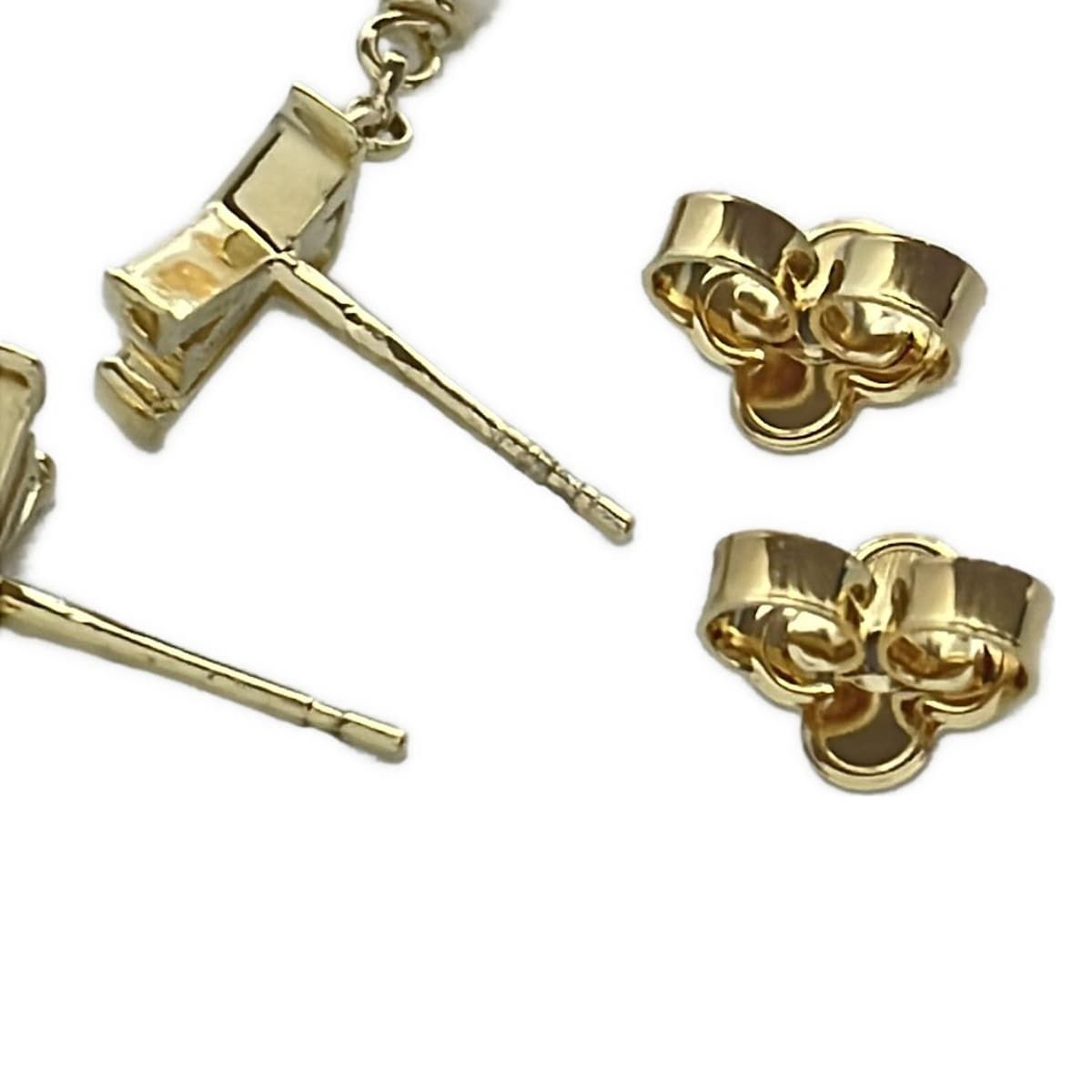 LOUIS VUITTON ルイヴィトン ピアス ピアス パンダント LV ハート M01011 ゴールド×白 WWW_SHINETEETH_COM