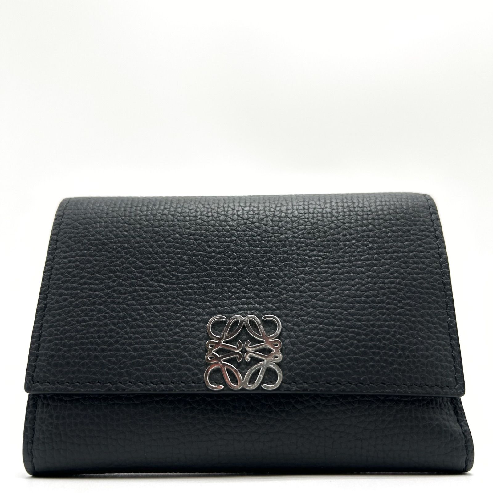 ◎ 未使用級 LOEWE ロエベ アナグラム トライフォールド 財布 三つ折り 