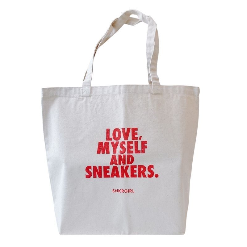 SNKRGIRL Toto Bag』オリジナルキャンバストートバッグ レッド