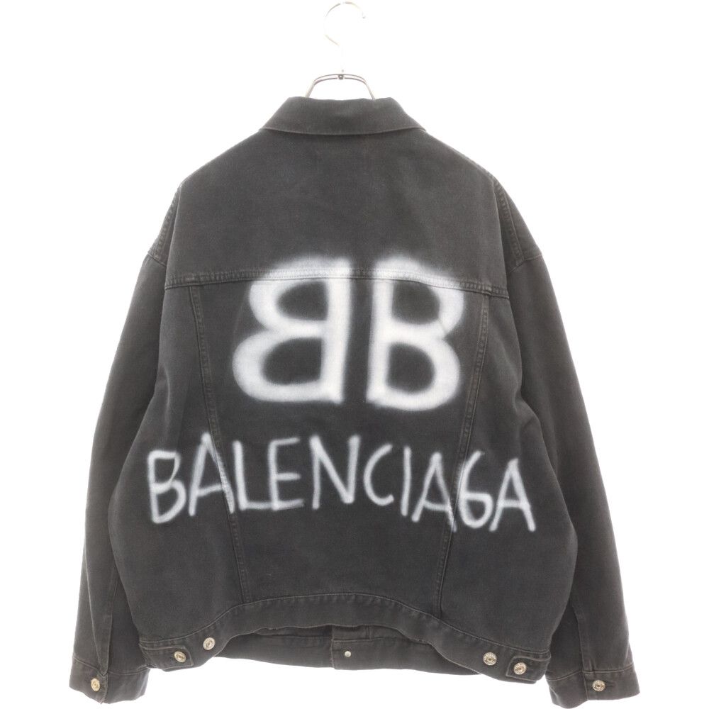BALENCIAGA (バレンシアガ) Spray Paint BB Logo Denim Jacket 678354  