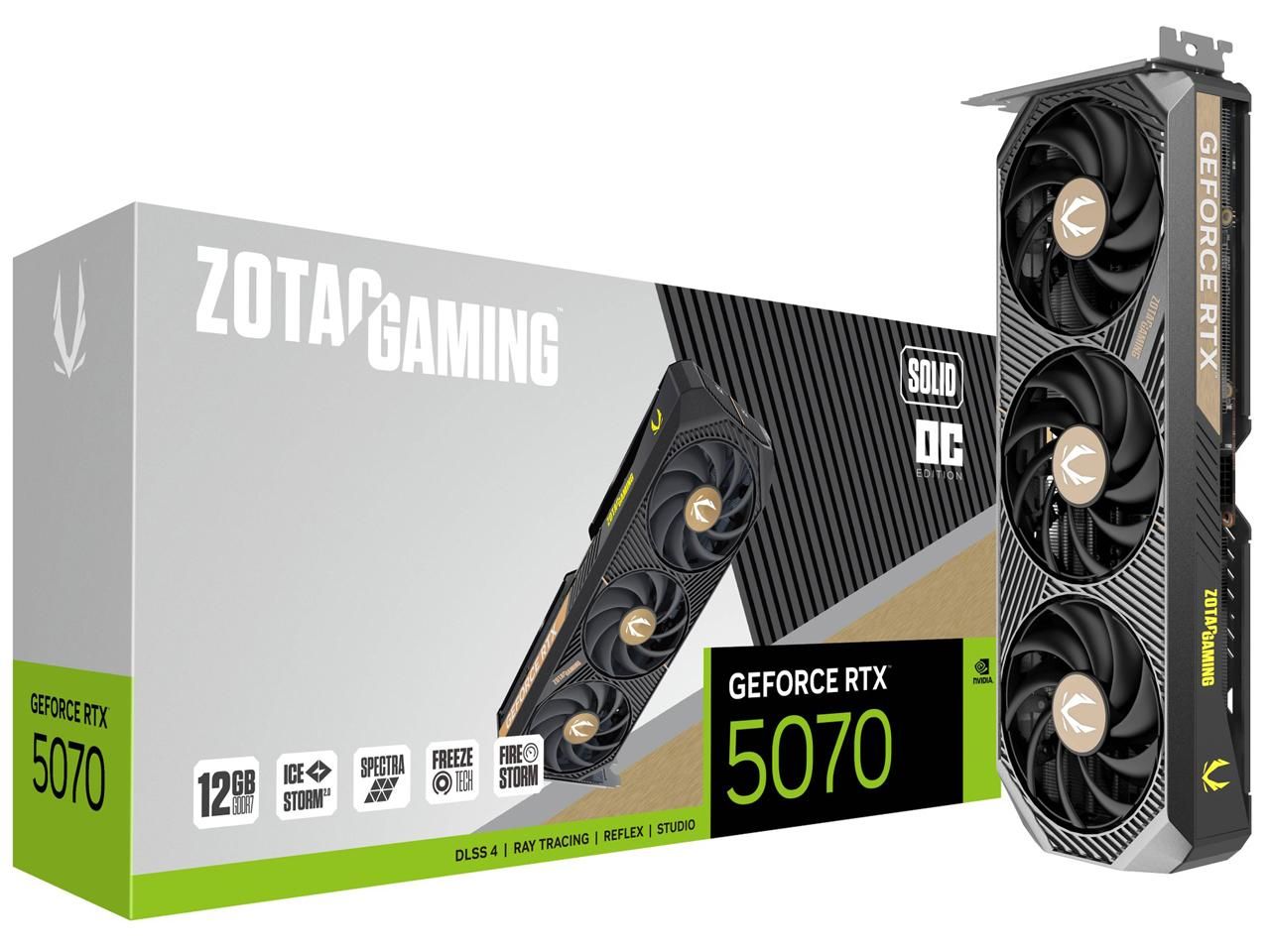 2営業日で発送 ZOTAC ZOTAC GAMING GeForce RTX 5070 SOLID OC ZT-B50700J-10P PCIExp 12GB