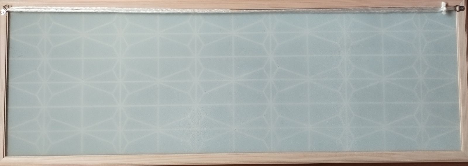 201 組子 クロス アクリル板入り3枚一組 木製額縁