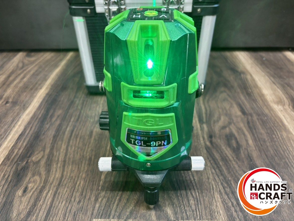 未校正品 TAKAGI タカギ グリーンレーザー墨出し器 TGL-9PN 受光器 バッテリー2個 熊本けやき通り店