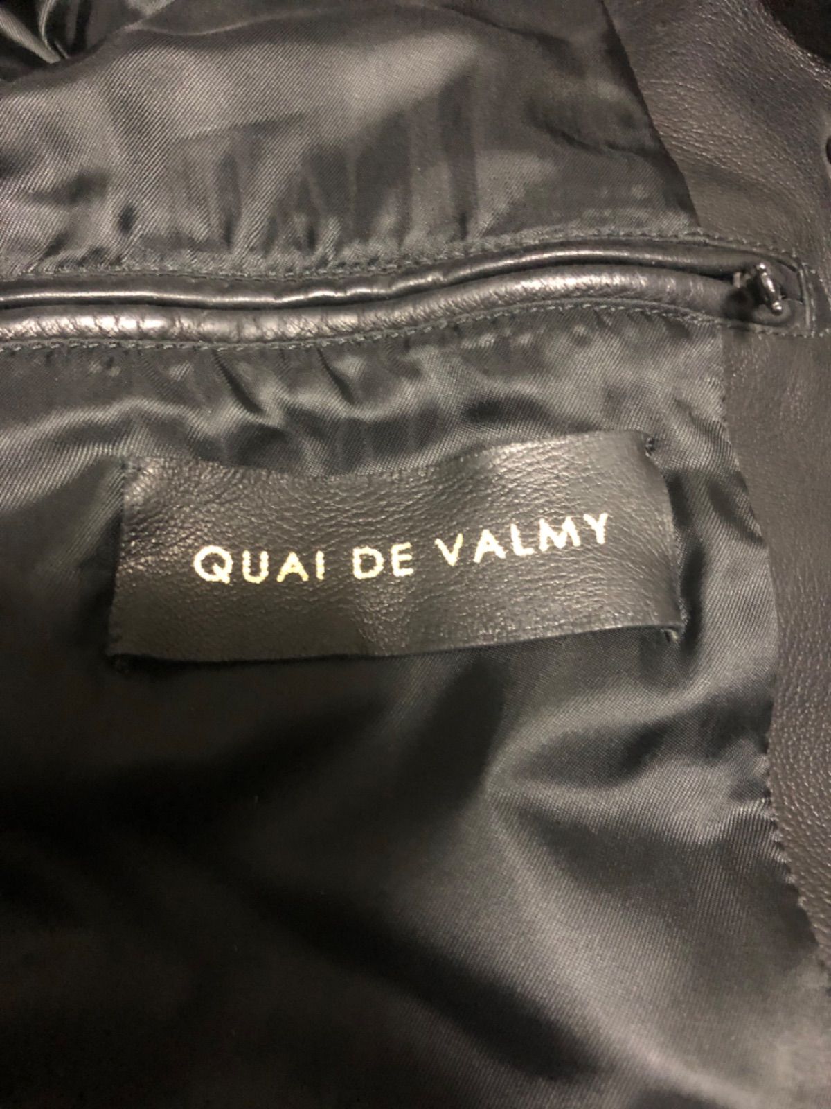 QUAI DE VALMY 仏製 黒レザーJKT サイズL 未使用・自宅保管品 | www