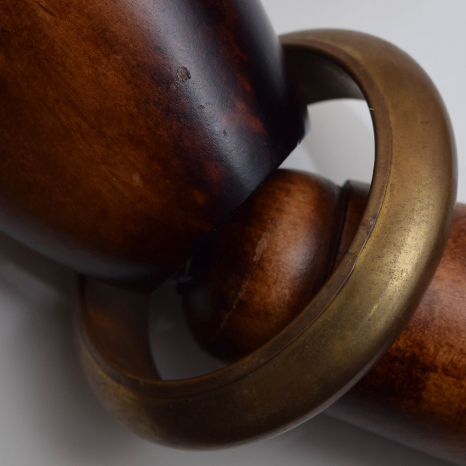 Vintage Bijoux Gripoix Matte Gold Leslie Block Cuff Bangle 
