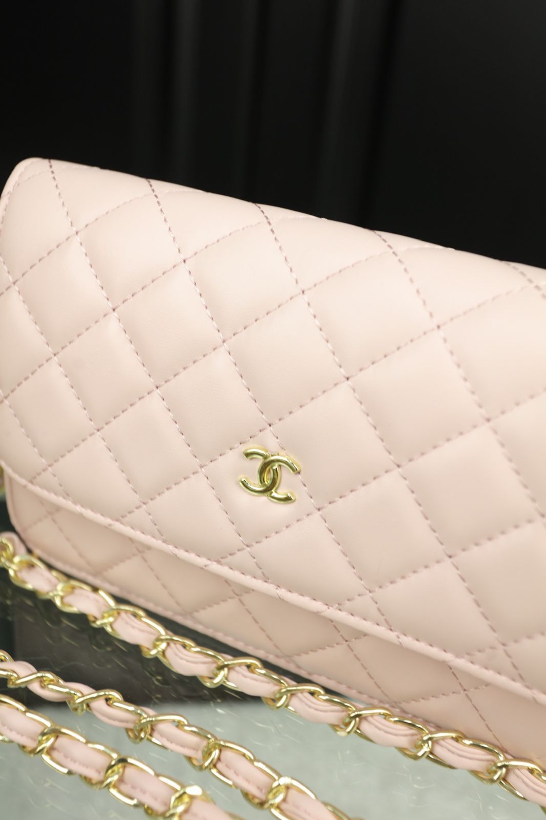 シャネル オールド マトラッセ クラッチバッグ ポーチ ピコローレ ヴィンテージ シャネル スーパーコピー 24ss 22bag グラデーションカーフ