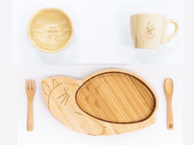 竹食器 大トトロふろしきデラックスセット FUNFAM 日本製