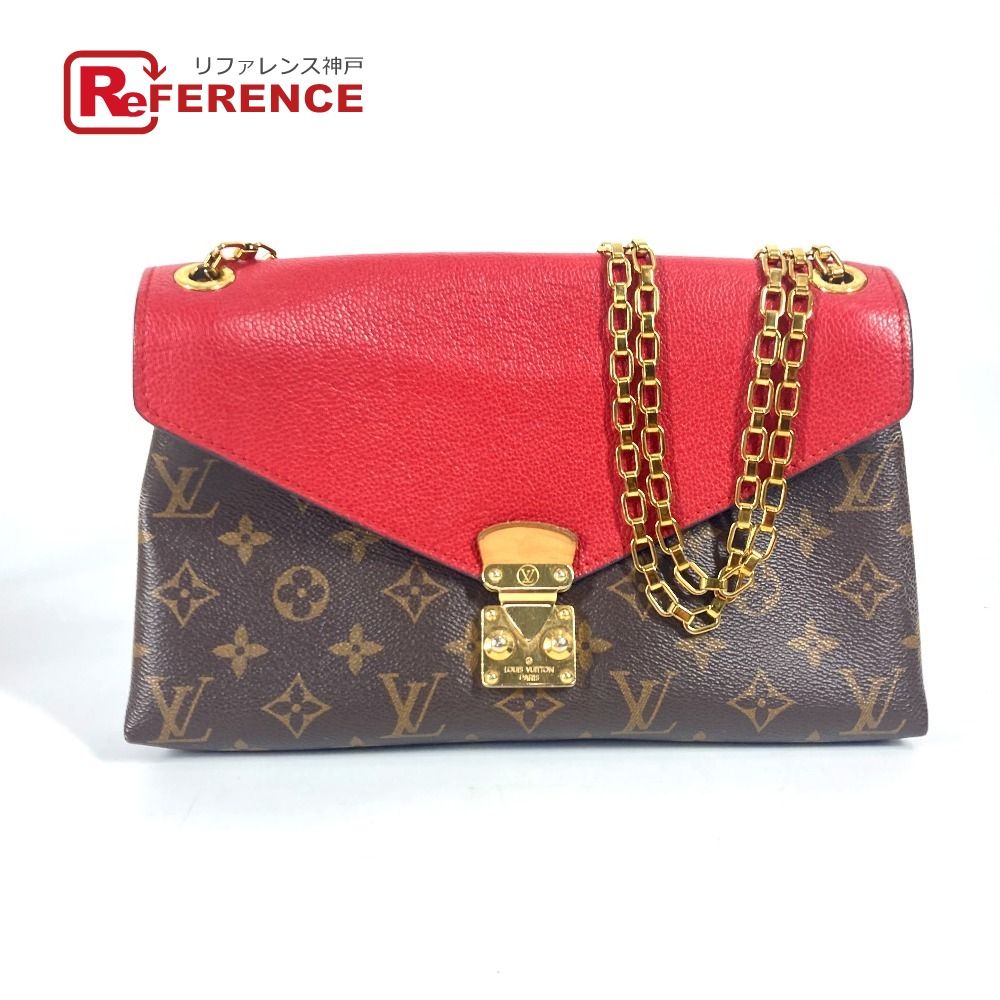 LOUIS VUITTON ルイヴィトン ショルダーバッグ パラスチェーン M41201 モノグラムキャンバス レッド