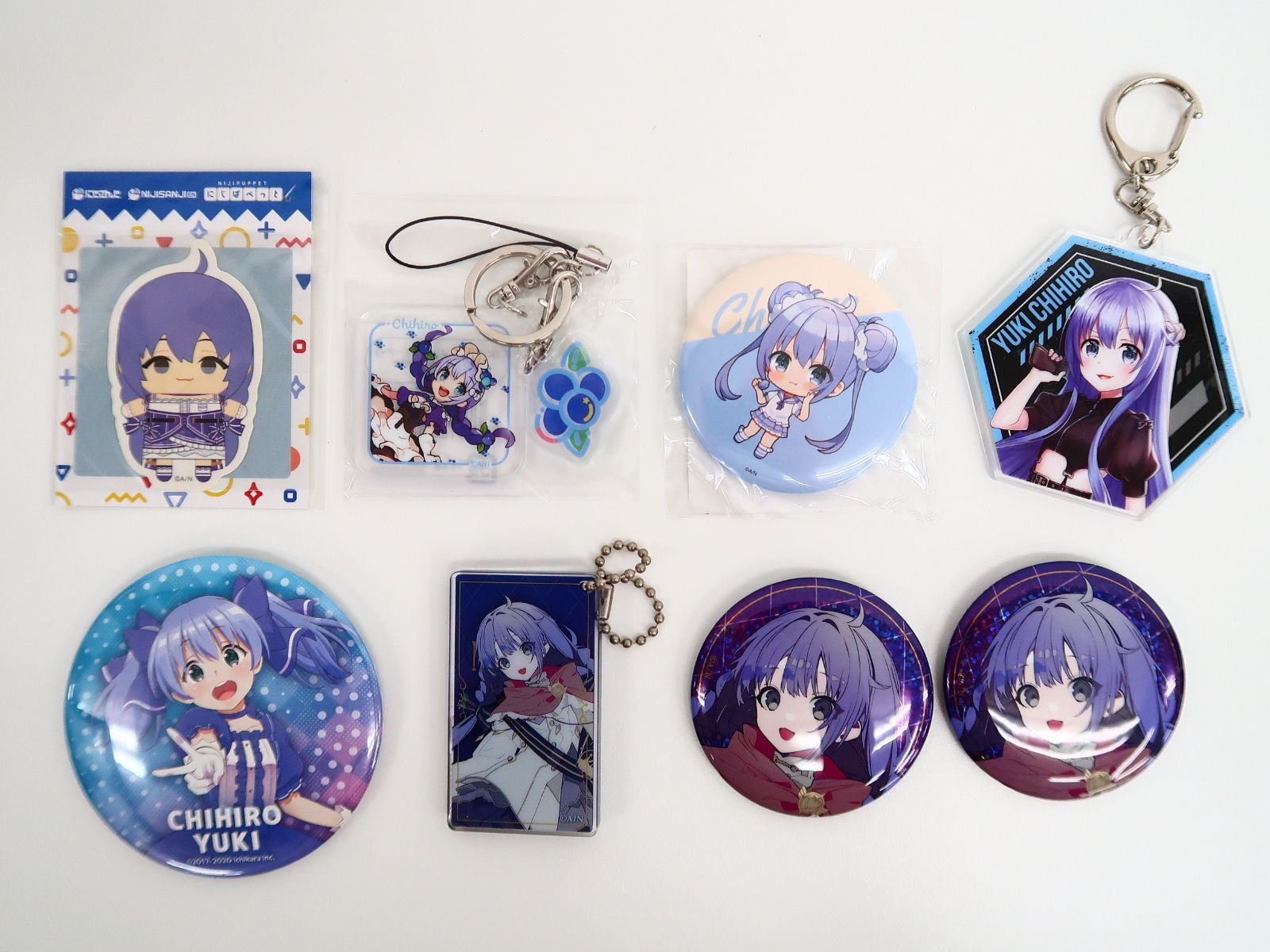 【ちひろ様限定】缶バッジ、アクスタ 14点セット にじさんじ 勇気ちひろ グッズ/アクリルスタンド・缶