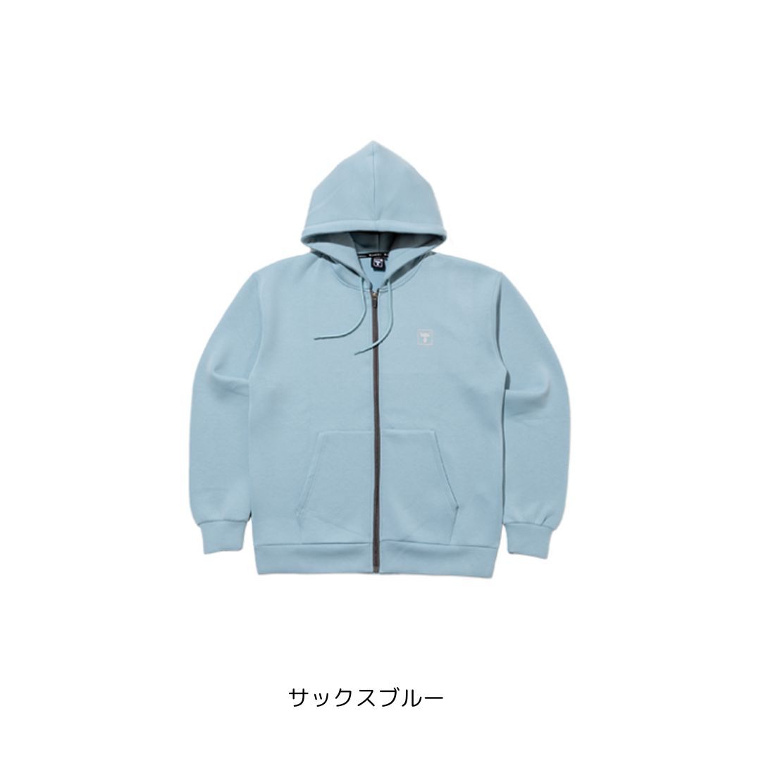 ジャージージップアップロゴフーディ S サックスブルー JACKALL