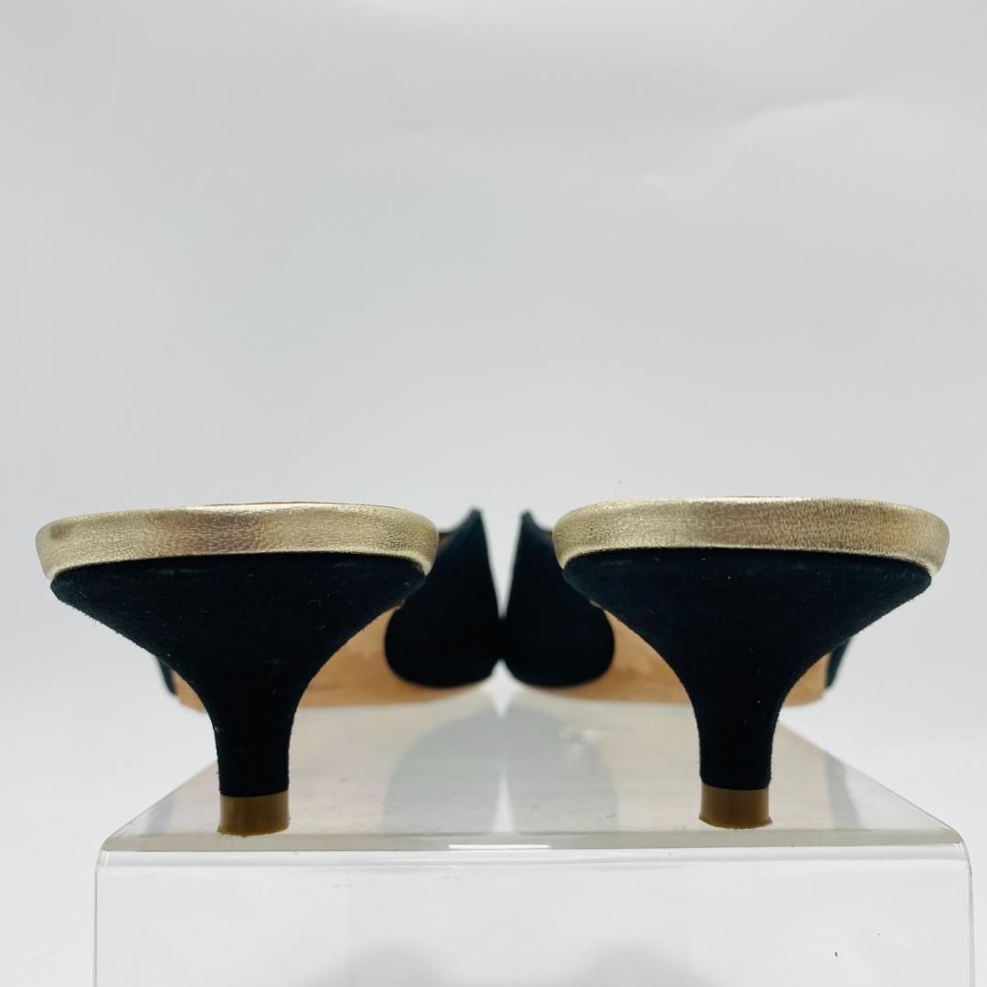 PELLICO ペリーコ ミュール ローヒール 大きいサイズ 39 ブラック