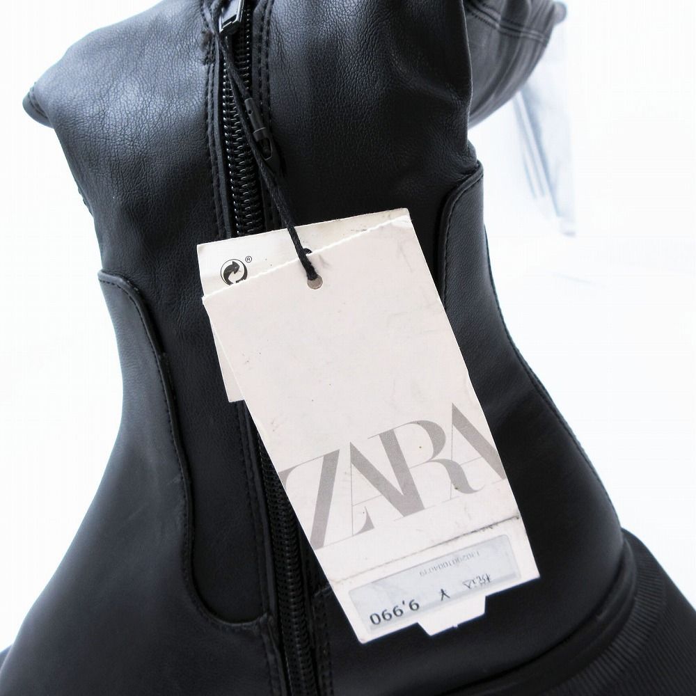 未使用品 ZARA ザラ ニーハイブーツ ロングブーツ トラック