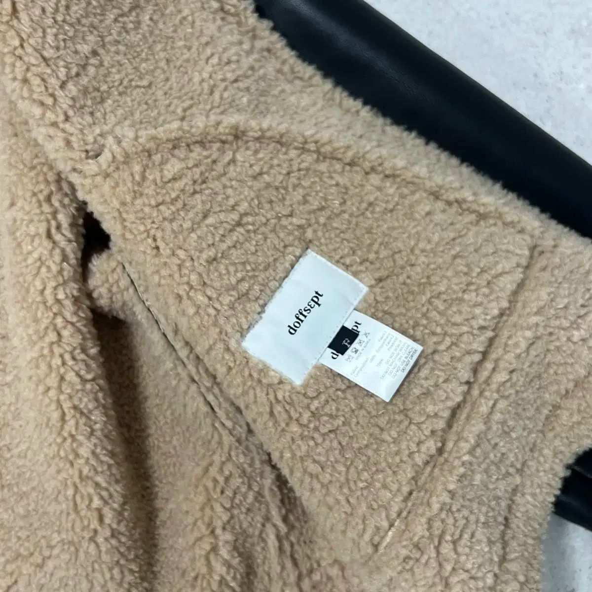 Dope ドープ オーバ クロップド ムートン ジャケット F