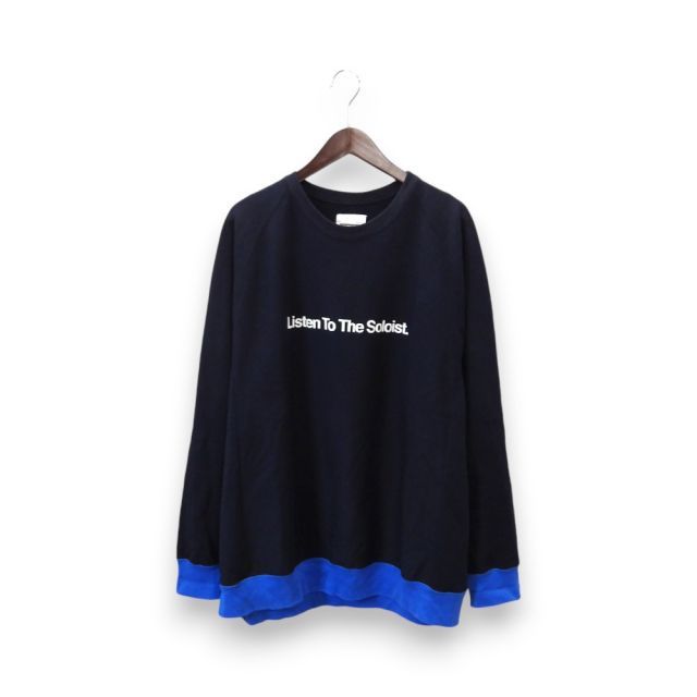 The Soloist. Listen To The Soloist. Sweatshirt Navy サイズ46 sxc.0001 ソロイスト リッスントゥザソロイストクルーネックスウェット 大名店