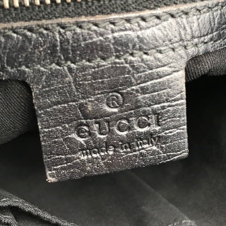 良品 GUCCI グッチ GGキャンバス ショルダー バッグ シェリーライン