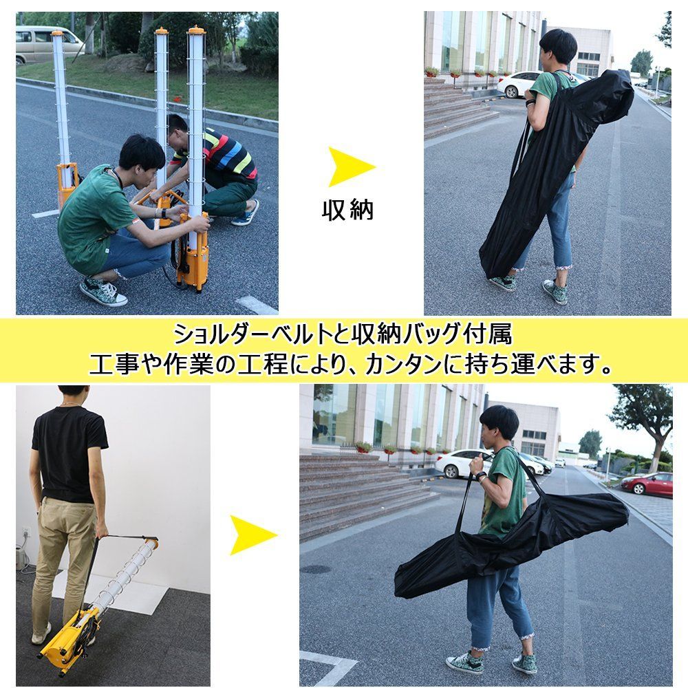 防災グッズ GD-100W… 工事用 野外 倉庫 ガレージ 屋外作業 BBQ 駐車場 看板灯 屋外 スタンド led 投光器 投光器 エリアライト 防滴 フラッドライト 円柱型 10000LM 100W グッド・グッズ 選ばれるインテリア@フォロワー割引中 メルカリ