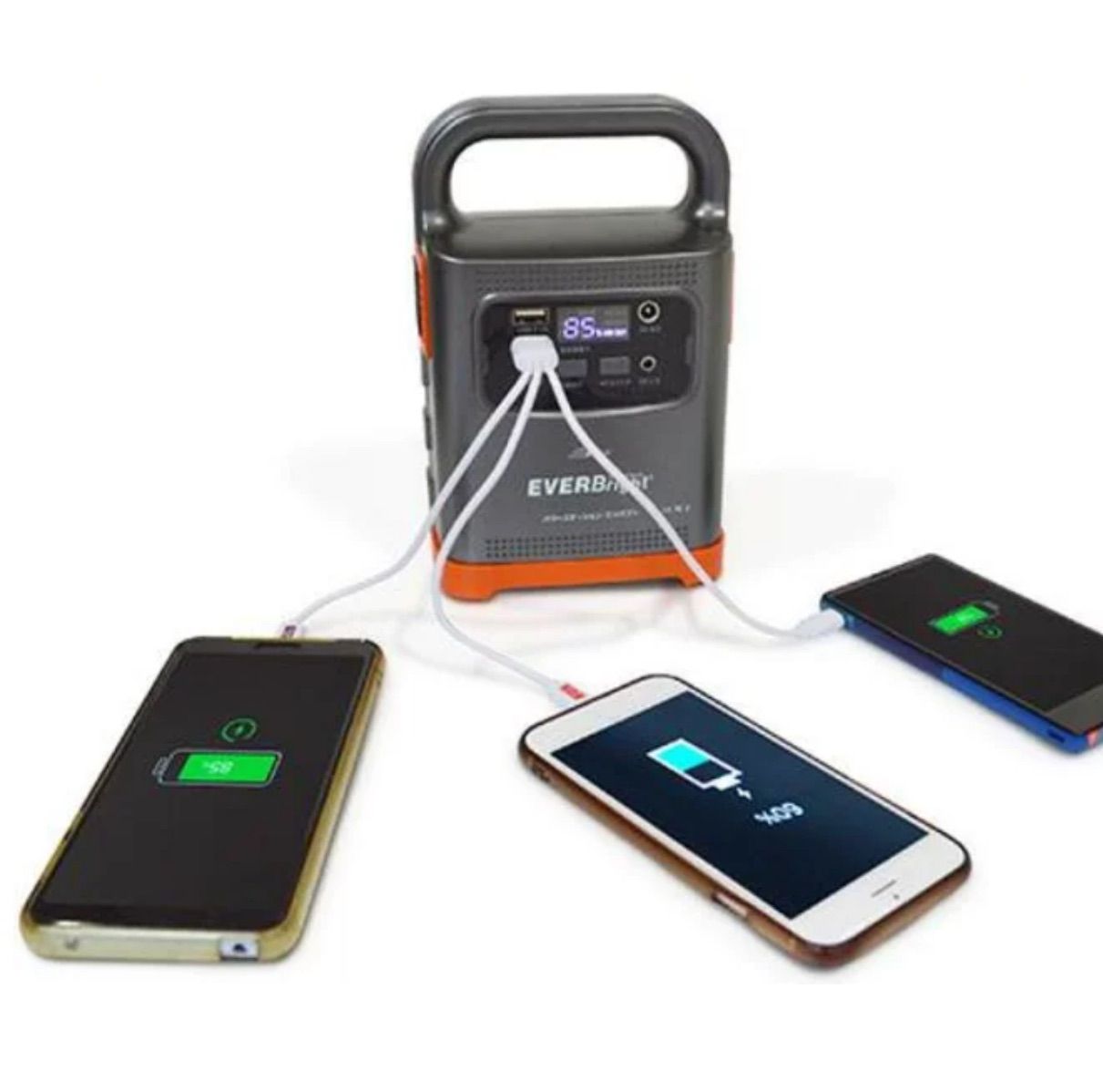 ポータブル電源 小型 充電器 大容量 充電 軽量 20 000mAh ハンドル LEDライト付き 大容量充電地 防災 EVERBright エバーブライト パワーステーション コンパクト SSBPSCEB