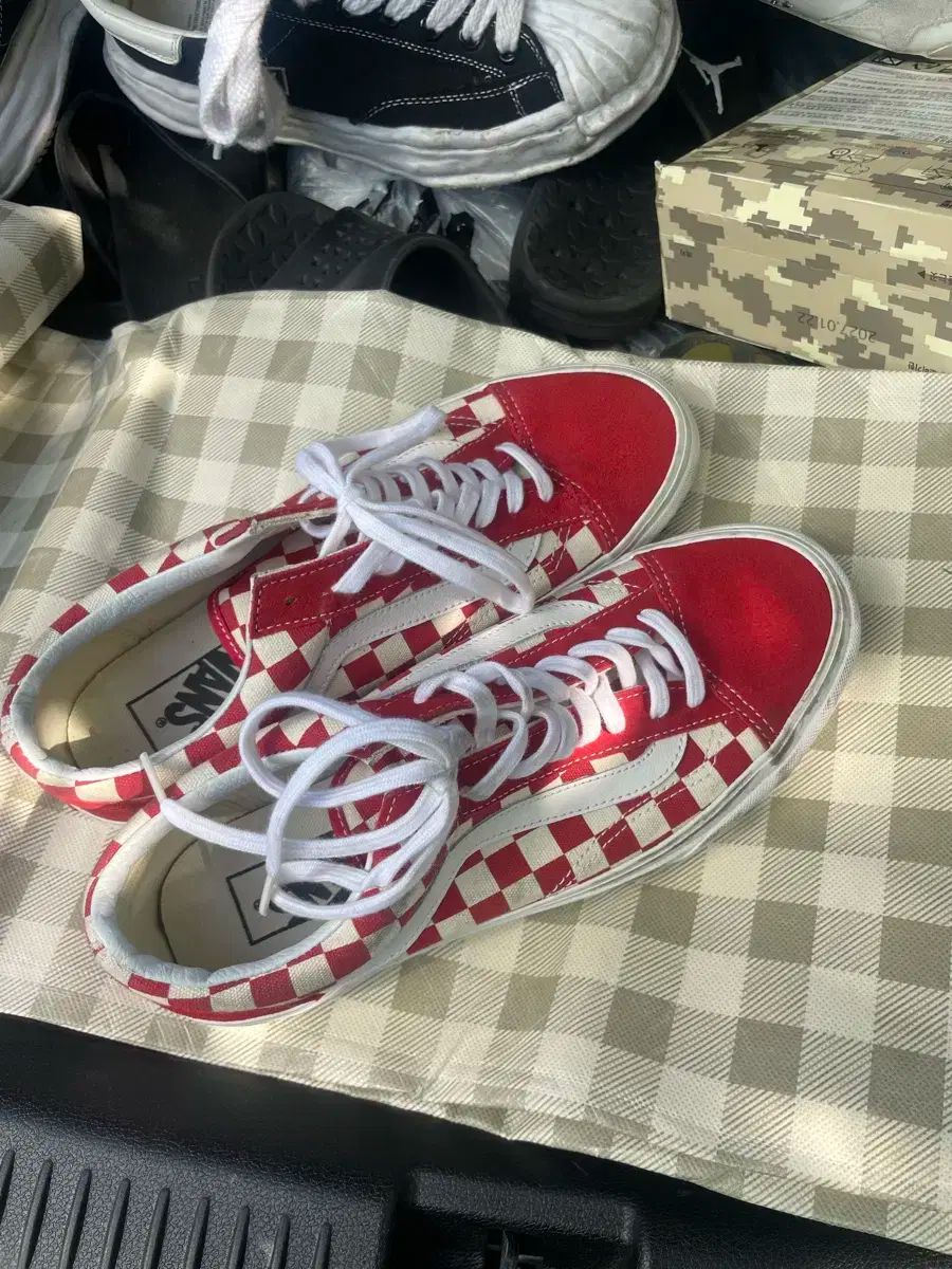 VANS バンズ スタイル 36 ゴールデン コースト 式 勝ちました レッド チェッカーボード スクール 260