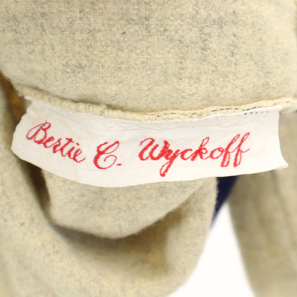 古着 BERTIE & WYCKOFF 70s ヴィンテージ 長袖 フラノ生地 Vネック セーター ベージュ トップス メンズ BERTIE & WYCKOFF 70s ヴィンテージ 長袖 フラノ生地 Vネック セーター