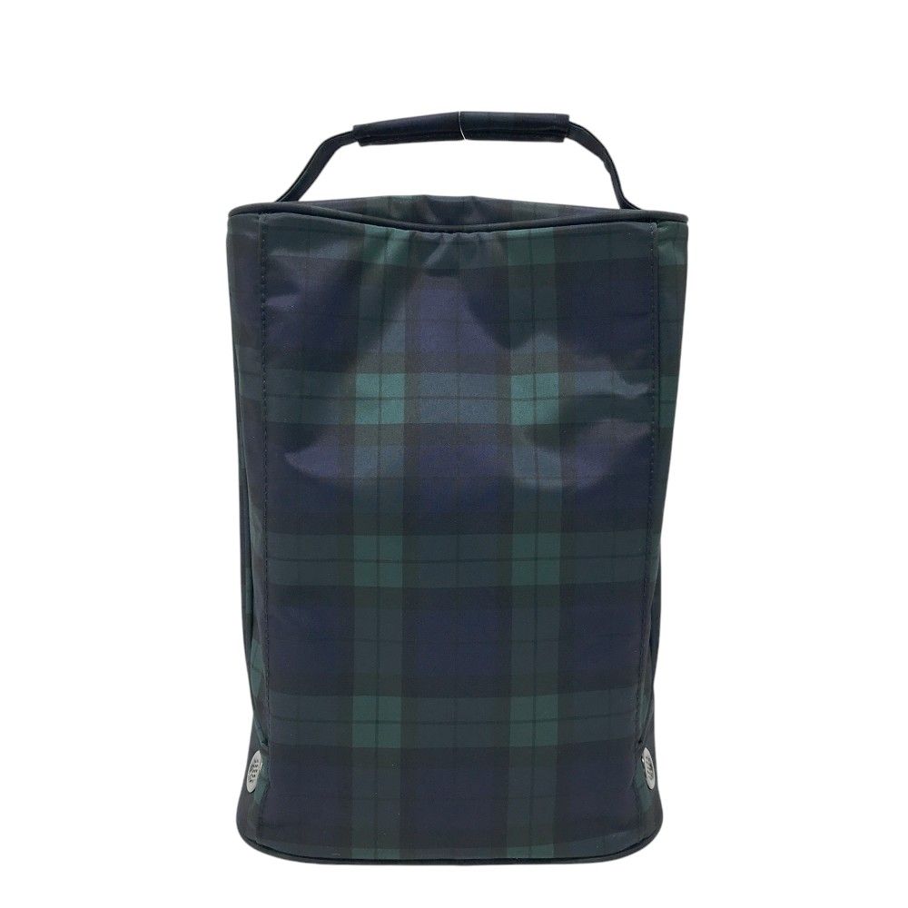 BEAMS GOLF シューズバッグ チェック BEAMS GOLF ビームスゴルフ シューズケース チェック柄 カーキ系
