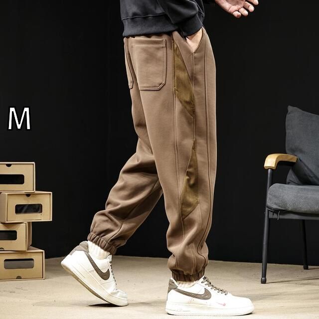 M 秋冬 コーデ メンズ 服 シンプル ファッション オシャレ 大人 かっこいい 大きいサイズ ストリート 紳士服 カジュアル スポーツ パンツ スウェット パンツ ヘビー